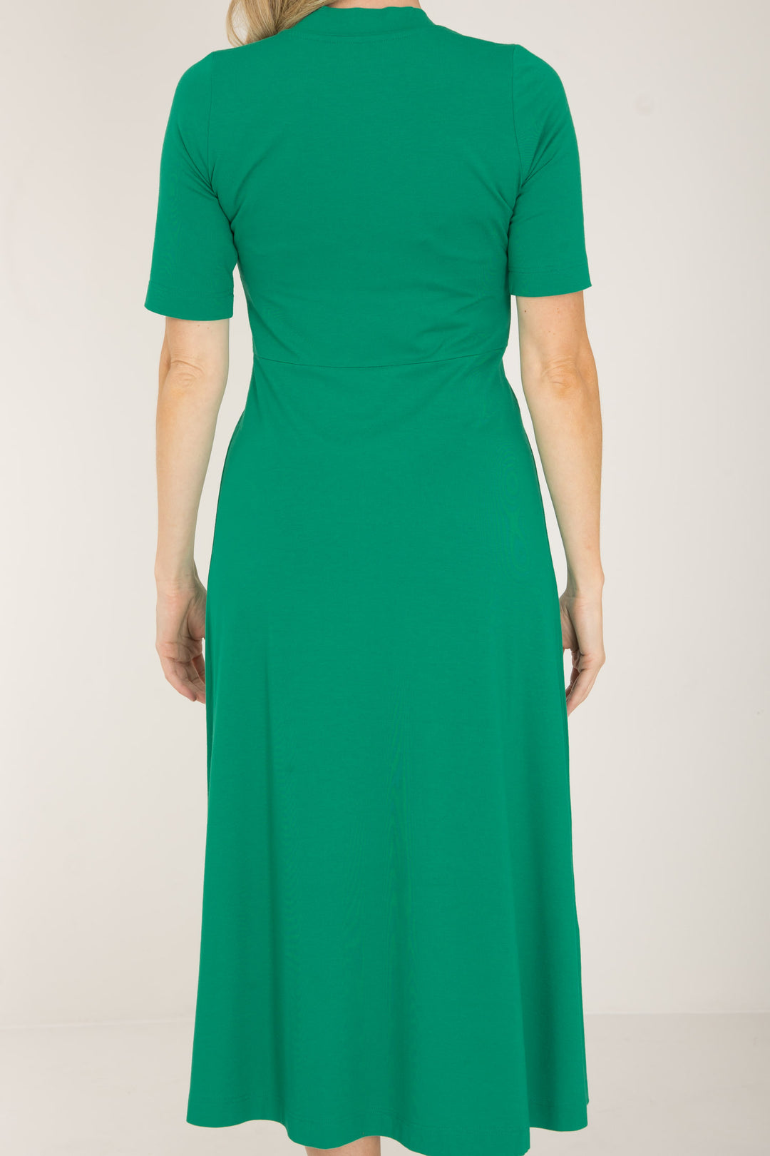 My most comfy midi jersey dress - Emerald Green - Grön, vadlång klänning i trikå