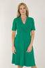 My most comfy short jersey dress - Emerald Green - Grön, knälång klänning i trikå